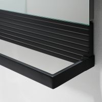 Vorschau: Burgbad Fiumo LED-Spiegel 120cm mit Ablage, Reling in schwarz
