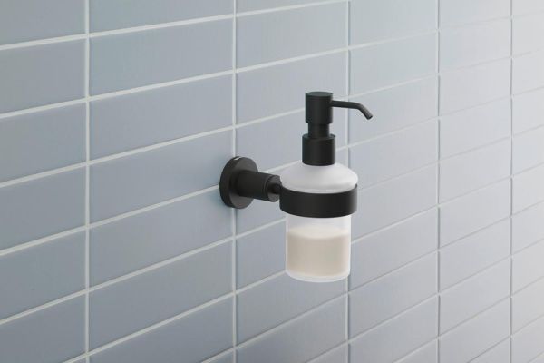 Duravit D-Code Seifenspender wandhängend, schwarz matt