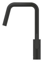 Vorschau: Grohe Start 2-in-1-Hybrid Küchenarmatur mit Spülbrause, schwarz matt