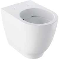 Geberit Acanto Stand-WC Tiefspüler, erhöht, wandbündig, Rimfree, weiß