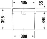 Vorschau: Duravit Darling New Spülkasten 3/6L mit Dual Flush, Anschluss rechts oder links, weiß