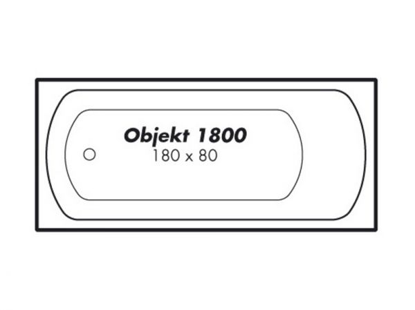 Polypex OBJEKT 1800 Rechteck-Badewanne 180x80cm