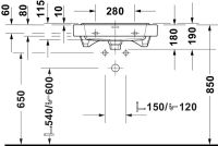 Vorschau: Duravit Balcoon Waschtisch 60cm, weiß