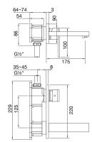 Vorschau: Steinberg Serie 160 Waschtisch-Wand-Einhebelmischer, Fertigmontageset, chrom