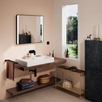 Vorschau: hansgrohe Xanuia Q Aufsatzbecken 80x48cm Unterseite geschliffen mit Überlauf ohne Hahnloch weiß 60251450