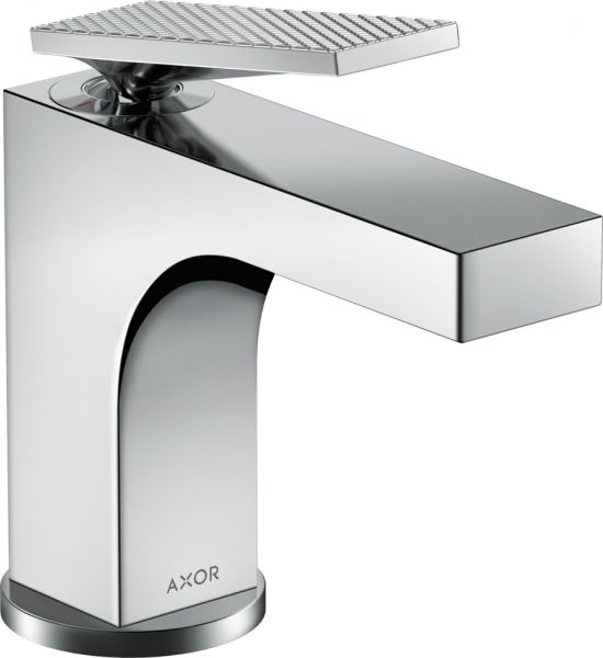 Axor Citterio Einhebel-Waschtischarmatur 90 mit Hebelgriff für Handwaschbecken - Rautenschliff chrom 39001000 