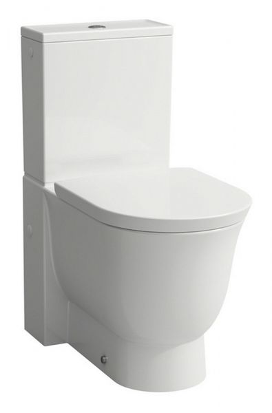 Laufen The New Classic Stand-WC für aufgesetzten Spülkasten, Tiefspüler, spülrandlos 82485.8