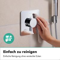 Vorschau: hansgrohe Ecostat Comfort Q Thermostat Unterputz 2 Funktionen mit Sicherungskombination, chrom