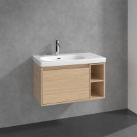 Vorschau: Villeroy&Boch Skyla Waschtischunterschrank C78800 80cm, offenes Fach rechts C78800VJ nordic oak