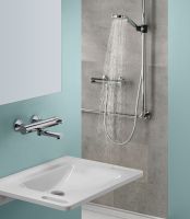 Vorschau: WimTec ECOSAN S4 KB HyPlus Aufputzduscharmatur 6V Batteriebetrieb, chrom