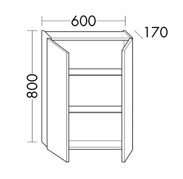 Burgbad Sys30 Badmöbel-Set 131cm Hängeschrank 