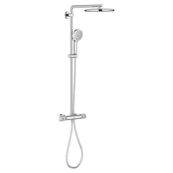 Grohe Vitalio Joy+ CoolTouch System 280 Duschsystem mit Thermostatbatterie, Aufputz, chrom