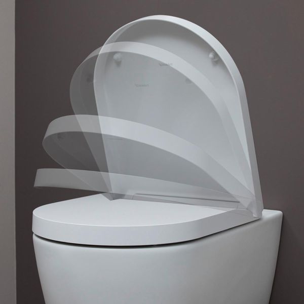 Duravit ME by Starck WC-Sitz mit Absenkautomatik, abnehmbar, weiß-weiß seidenmatt 0020192600 