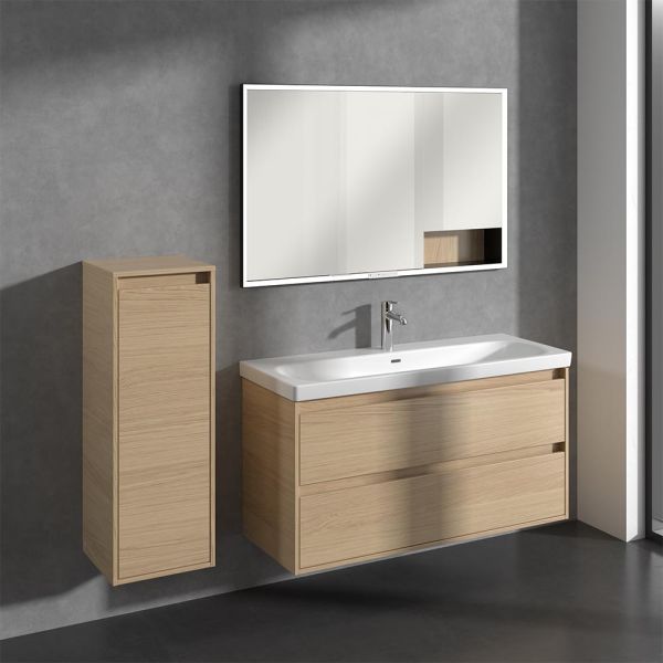 Villeroy&Boch Skyla Seitenschrank 100x35cm, 1 Tür, Anschlag links, nordic oak C80200VJ 