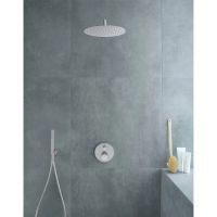 Vorschau: Duravit Kopfbrause rund 30cm, edelstahl gebürstet