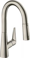 Vorschau: Hansgrohe Talis M51 Einhebel-Küchenmischer 160 mit Ausziehbrause und sBox, edelstahl finish