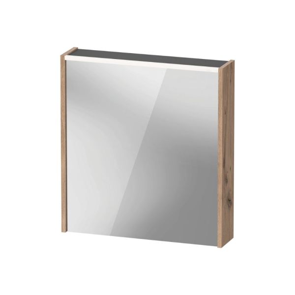 Duravit D-Code 2.0 Spiegel LED-Spiegelschrank, eiche marmoriert DC7105L55550000