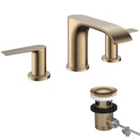 Hansgrohe Vivenis 3-Loch Waschtischarmatur, brushed bronze 75033140