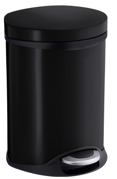 Smedbo Outline Lite Kosmetikeimer 6L, schwarz FK665 