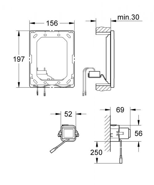 Grohe WC-Funkelektronik für manuelle Betätigung