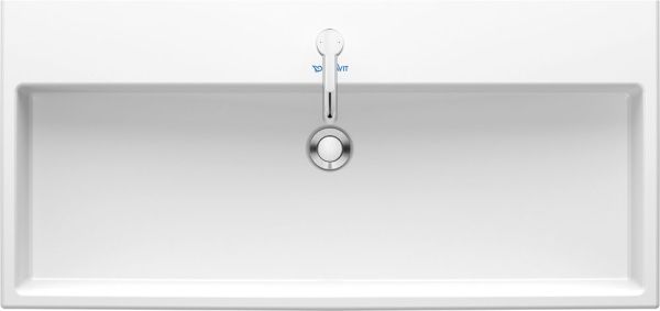 Duravit Vero Air Waschtisch 100x47cm, mit 1 Hahnloch, ohne Überlauf, WonderGliss, geschliffen, weiß 23501000711