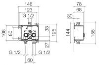 Vorschau: Dornbracht eSET Touchfree Waschtischbatterie mit Temperatureinstellung