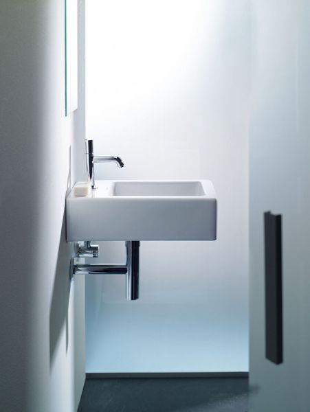 Duravit Vero Handwaschbecken rechteckig 25x45cm, mit 1 Hahnloch und Überlauf, weiß 0702250000