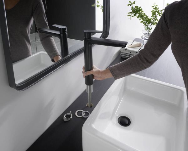 Hansgrohe Talis E Einhebel-Waschtischmischer 240 schwarz 71717670