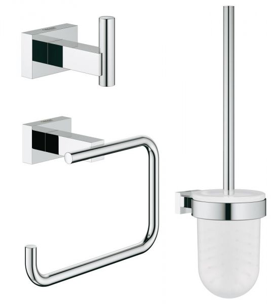 Grohe Essentials Cube WC-Set 3 in 1, chrom