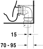 Vorschau: Duravit Darling New Stand-WC für Kombination, Tiefspüler, WonderGliss, weiß