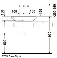 Vorschau: Duravit DuraStyle Aufsatzbecken 60x38cm weiss 03496000001