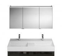 Vorschau: Burgbad Yumo Spiegelschrank mit horizontaler LED-Beleuchtung und 3 Spiegeltüren, 130,6x67cm