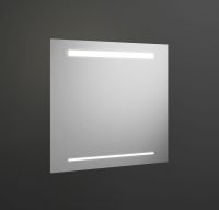 Burgbad Iveo Leuchtspiegel mit horizontaler LED-Beleuchtung, dimmbar, 70x64cm SIHH070PN326