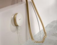 Vorschau: hansgrohe Exafill Fertigset Wanneneinlauf, Ablauf- & Überlaufgarnitur, brushed bronze/weiß glanz 58119140 