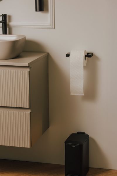 Cosmic Metric Rollenhalter ohne Deckel, schwarz matt