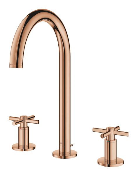 Grohe Atrio 3-Loch Waschtischarmatur L-Size, Kreuzgriffe