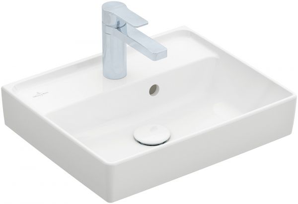 Villeroy&Boch Collaro Handwaschbecken 45x37cm, weiß mit Überlauf 43344501