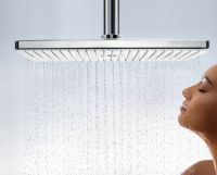 Vorschau: Hansgrohe Rainmaker Select 460 3jet Kopfbrause EcoSmart 9 l/min, Deckenanschluss 100mm, weiß/chrom