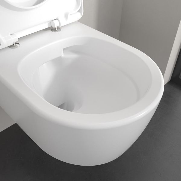 Villeroy&Boch Skyla Combi-Pack Wand-WC TwistFlush 37x53cm mit WC-Sitz, oval
