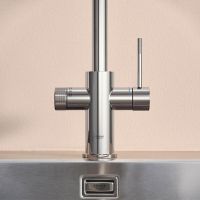 Vorschau: Grohe Blue 2.0 5-in-1-Armatur, C-Auslauf, ausziehbar, chrom