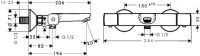 Vorschau: Hansgrohe Ecostat Universal Wannenthermostat Aufputz, chrom