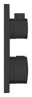 Vorschau: Grohe Grohtherm Thermostat-Brausebatterie für 2 Verbraucher, eckig, matt black