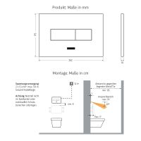 Vorschau: WimTec PROOF T6 Zweimengen WC-Betätigung SLK 12V Netzbetrieb, schwarz matt