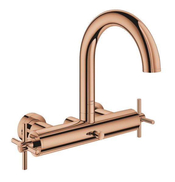 Grohe Atrio 2-Griff-Wannenarmatur Aufputz, C-Auslauf