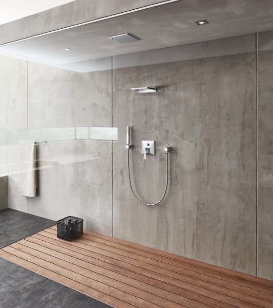 Grohe Euphoria Cube+ Stick Wandhalterset mit Handbrause 1 Strahlart, chrom 27889000