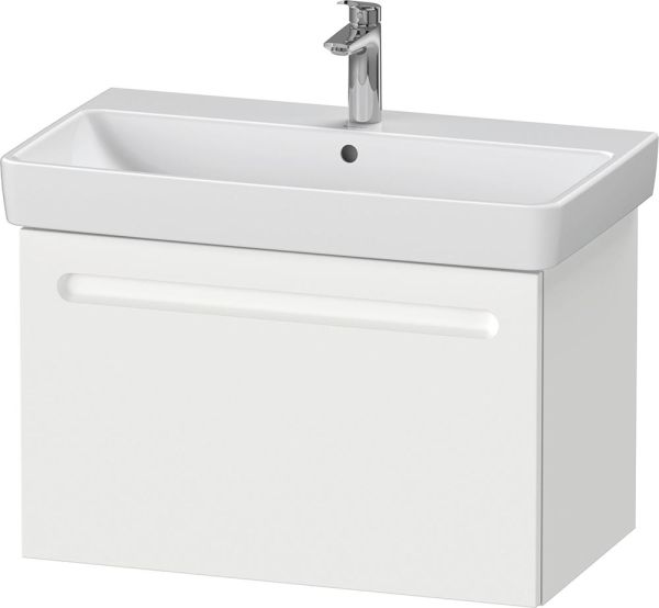 Duravit No.1 Waschtisch mit Unterschrank 74cm, 1 Auszug mit Innenschublade, weiß matt