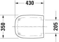 Vorschau: Duravit D-Code WC-Sitz ohne Absenkautomatik, weiß