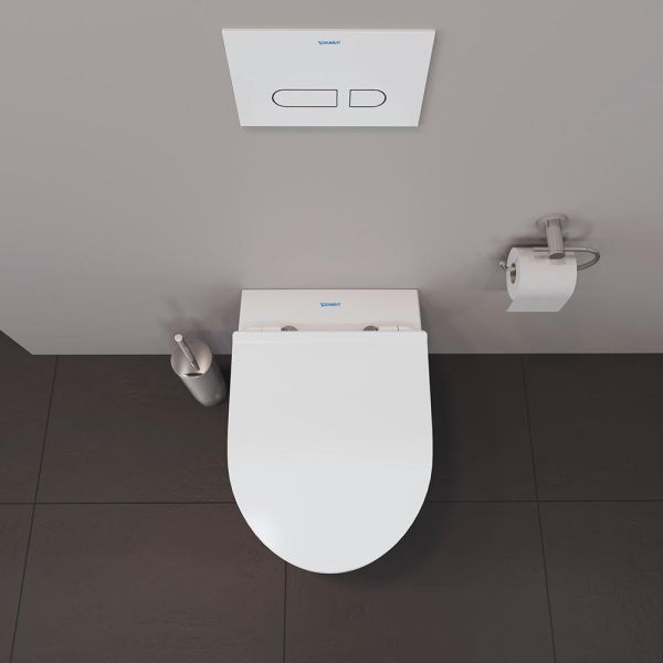 Duravit Duravit No.1 Wand-WC 54x36,5cm oval, HygieneGlaze, rimless, weiß 2562092000