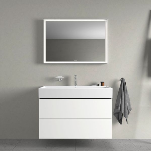 Duravit Vero Air Waschtisch rechteckig 100x47cm, mit 1 Hahnloch und Überlauf, WonderGliss, weiß 23501000001