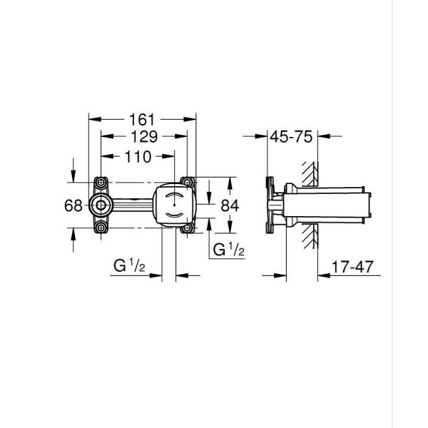 Grohe Einhand Unterputz-Universal-Einbaukörper
